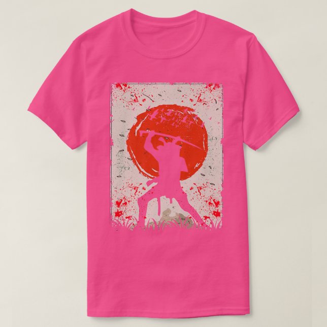 Samurai Warrior japansk swordsman  T Shirt (Design framsida)
