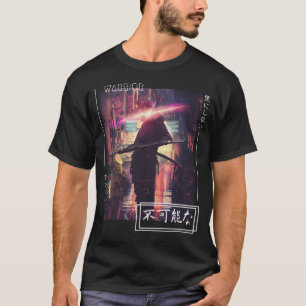 Samurai Warrior Japanska Cyberpunk Streetwear T Shirt