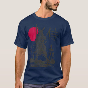 Samurai Warrior Japanska Kanji Japan (ART ON BACK) T Shirt