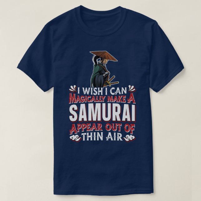 Samurai Warrior  Magic Sword Art Japanese Fighter  T Shirt (Design framsida)