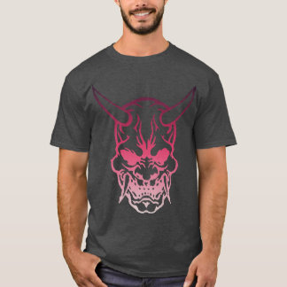 Samurai Warrior Mask, Hannya Oni Mask Japan Anime T Shirt