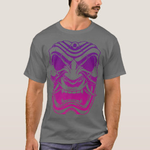Samurai Warrior Mask, Hannya Oni Mask Japan Anime T Shirt