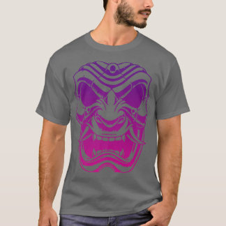 Samurai Warrior Mask, Hannya Oni Mask Japan Anime T Shirt