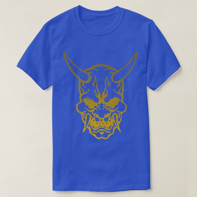 Samurai Warrior Mask, Hannya Oni Mask Japan Anime  T Shirt (Design framsida)