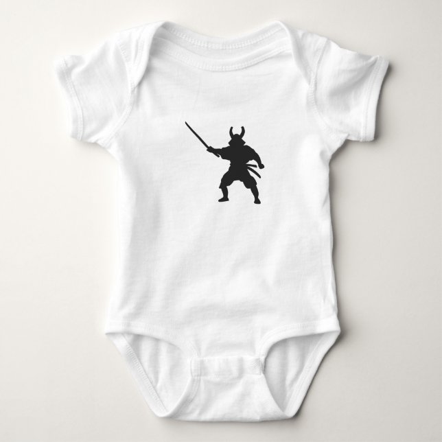 Samurai Warrior med svärd - Välj tillbaka färg T Shirt (Framsida)