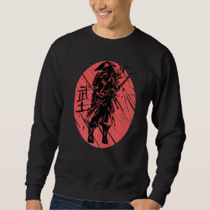 Samurai Warrior Ninja Japansk Art Japan Katana Sw Lång Ärmad Tröja