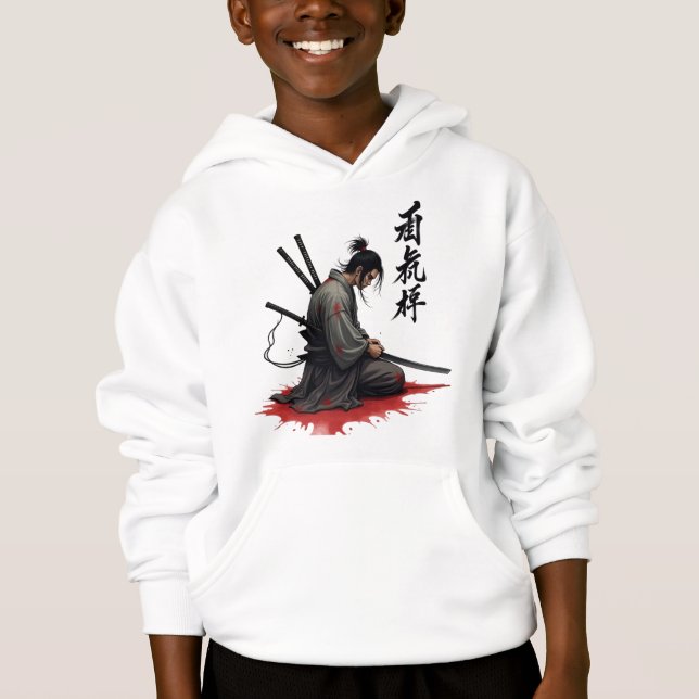 Samurai Warrior Seppuku - Epic Ronin Bushido Honor T Shirt (Framsida)