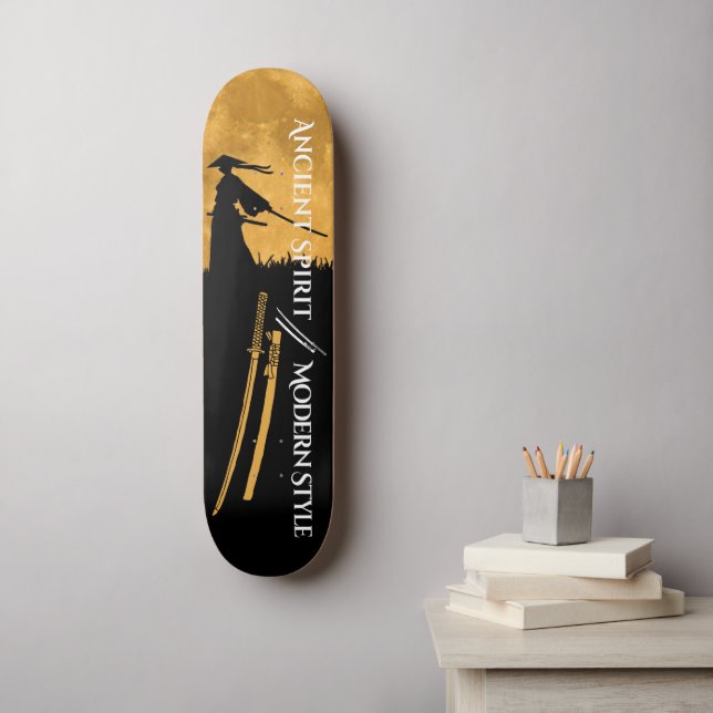 Samurai warrior Skateboard (Väggkonst)