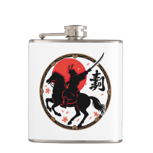 Samurai Warrior Stigning Sol-kolv Fickplunta