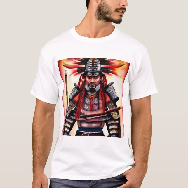 samurai Warrior T Shirt (Framsida)