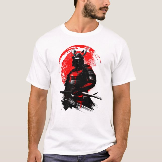 Samurai warrior t shirt (Framsida)
