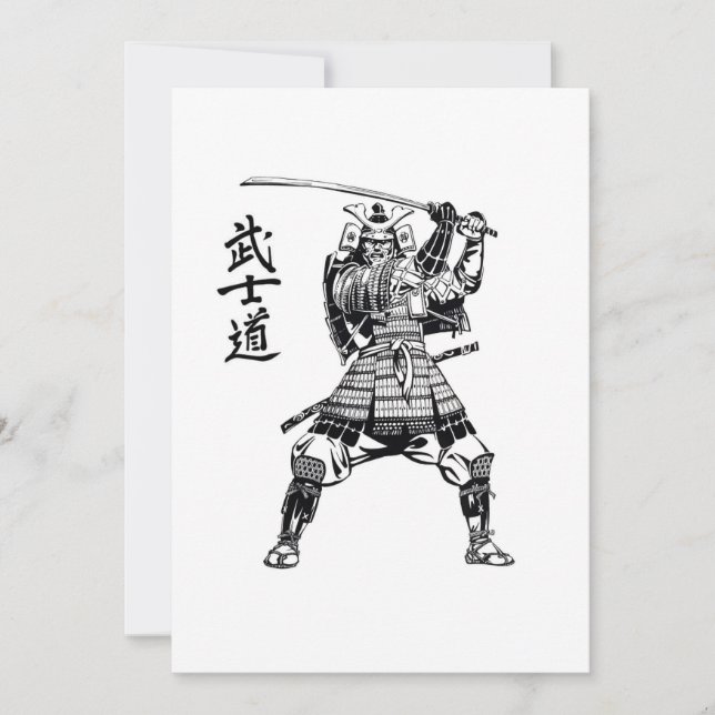 Samurai Warrior Tack Kort (Framsida)
