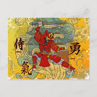 Samurai Warrior Vykort