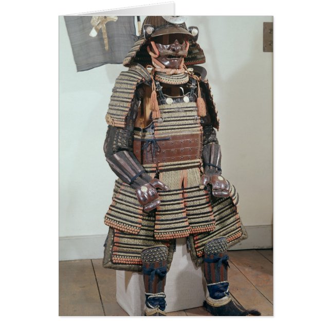 Samurai Warrior's Armor Hälsningskort (Framsidan)