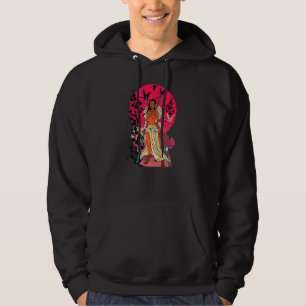 Samurai Warriors Japanska Mode Japan Afro Afric Hoodie