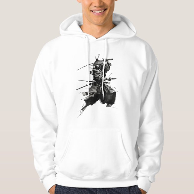 Samurai with Sword Hoodie (Framsida)