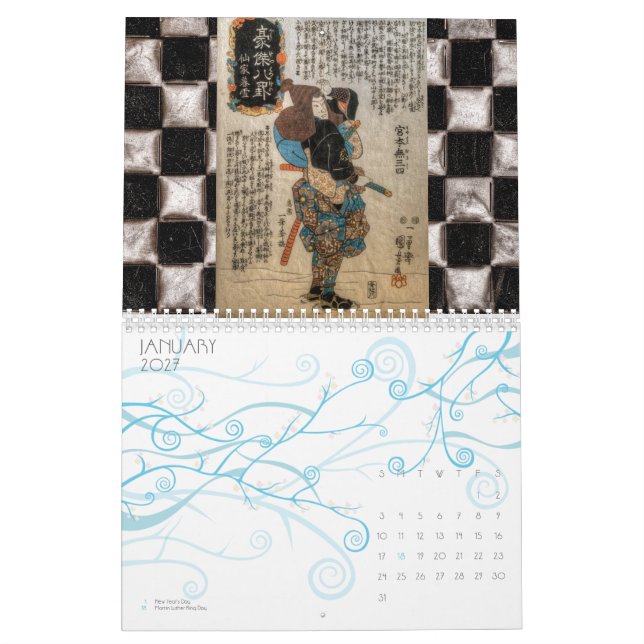 Samuraien Kalender (Jan 2027)