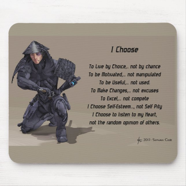 Samuraien kodifierar MousePad Musmatta (Framsidan)