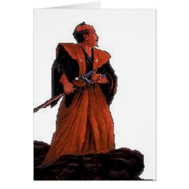 samuraikort hälsningskort (Framsidan)