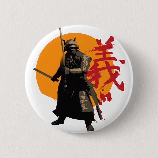 Samuraikrigare knäppas knapp (Framsida)