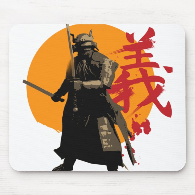 Samuraikrigare Mousepad Musmatta (Framsidan)
