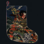 Samuraikrigarna Tadanori och Noritsune Liten Julstrumpa<br><div class="desc">Katsukawa: Noritsune för notonokami för Ichijō jirōtadayori,  1818. Visar packar ihop det japanska trycket för vintage två samuraikrigare som slåss på seashoren eller,  av en flod. Färgträsnitt av Katsukawa Shuntei,  1818. Ukiyo-e återställd och som förhöjs digitalt för tryck.</div>
