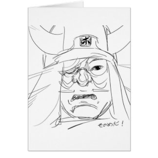 samuraiögavykort hälsningskort