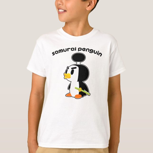 Samuraipingvin Tee (Framsida)