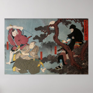 SAMURAIS OCH NINJA POSTER