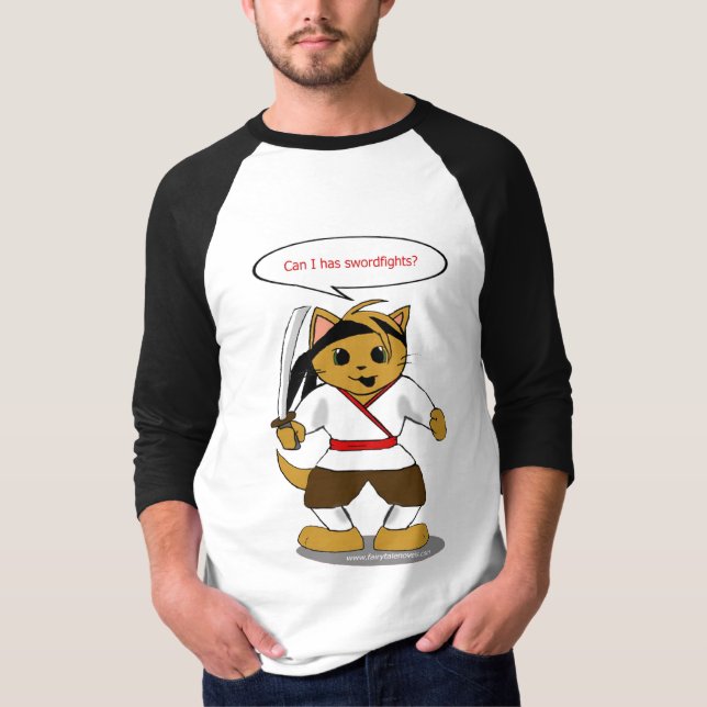 Samuraisäkerhetskatt T-shirt (Framsida)