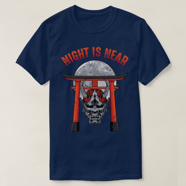 SamuraisThe Night Is NearShogunOtakuDemons133 T Shirt (Design framsida)