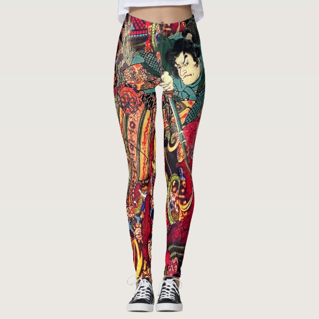 Samuraistridighetdemoner Leggings (Framsida)