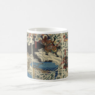 Samuraistridighettiger Etc. circa 1800's Kaffemugg