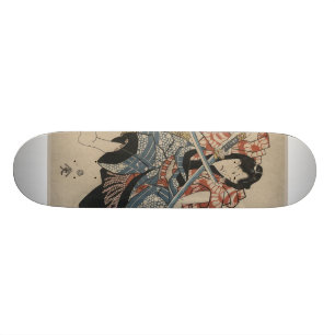 Samuraisvärdslagsmål circa 1825 mini skateboard bräda 18,5 cm