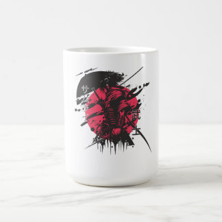 Samuraj Bläck Konst Mugg