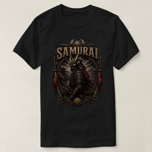 Samuraj Elite Krigare T-Shirt (Design framsida)