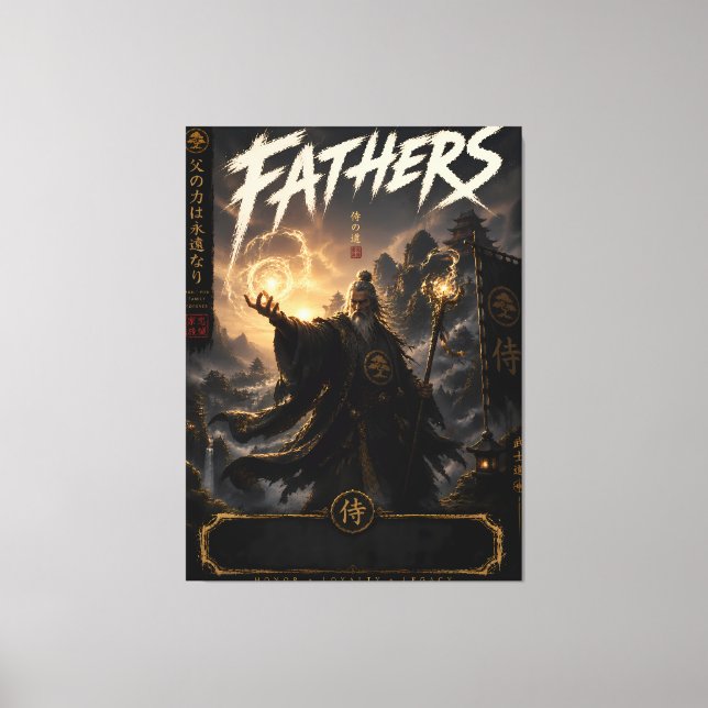Samuraj Fader Trollkarl Canvas (Framsida)