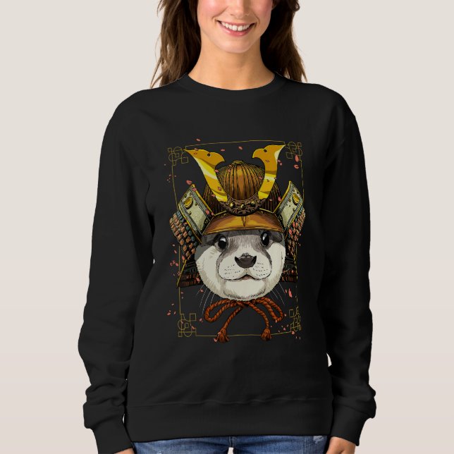 Samuraj Havsutter Japansk Krigare Bushido Japanska T Shirt (Framsida)