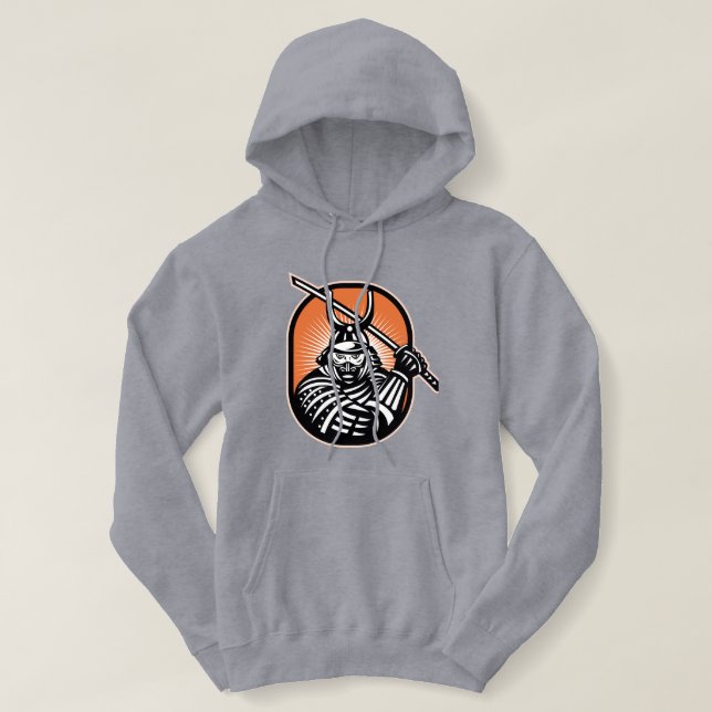 samuraj japansk krigare t shirt (Design framsida)
