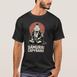 Samuraj Kapybara Japansk Estetik Roligt Meme T Shirt