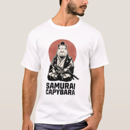 Samuraj Kapybara Rolig Japansk Estetik Anime T Shirt