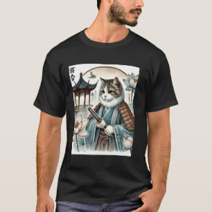 Samuraj Kattmästare - Vintage Ukiyo-e Krigar Konst T Shirt