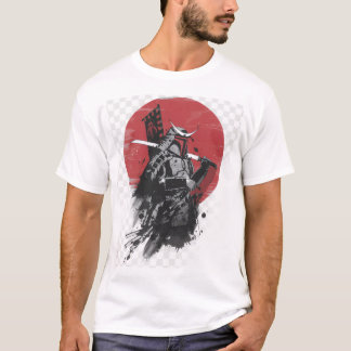 Samuraj Krigare Grafisk T-Shirt – Japansk Krigare