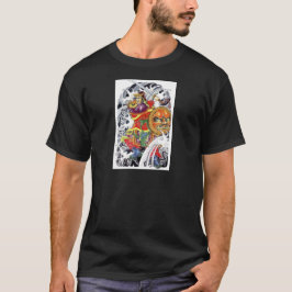 Samuraj-krigarens tatueringdesign t shirt