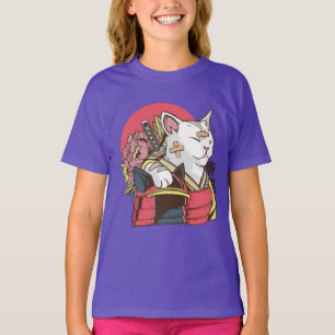 Samuraj Krigarkatt T Shirt