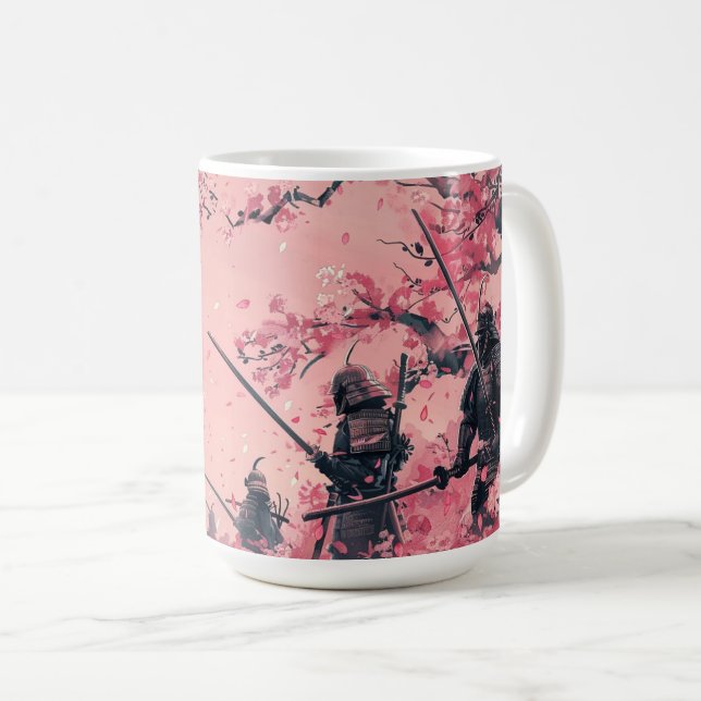 Samuraj och Sakura Kaffemugg (Framsida höger)