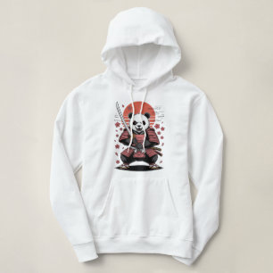 Samuraj Panda Björn Vuxen Tröja Hoodie