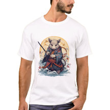 Samuraj råtta Basic vit T-Shirt