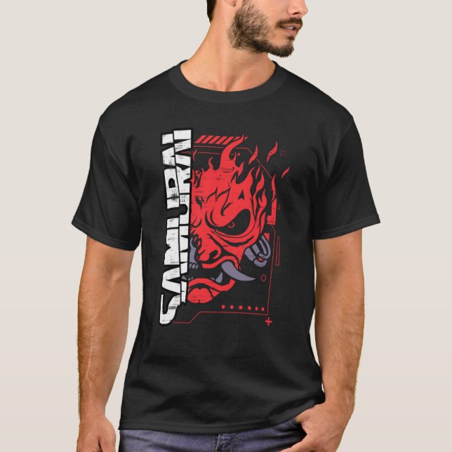 samuraj rockband vintage present t shirt (Framsida)