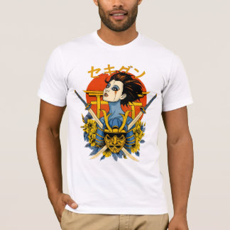 Samurajandan: Japansk kvinna med dubbla svärd an T Shirt